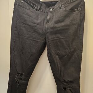 Torrid Women's Black Ripped Skinny Jeans